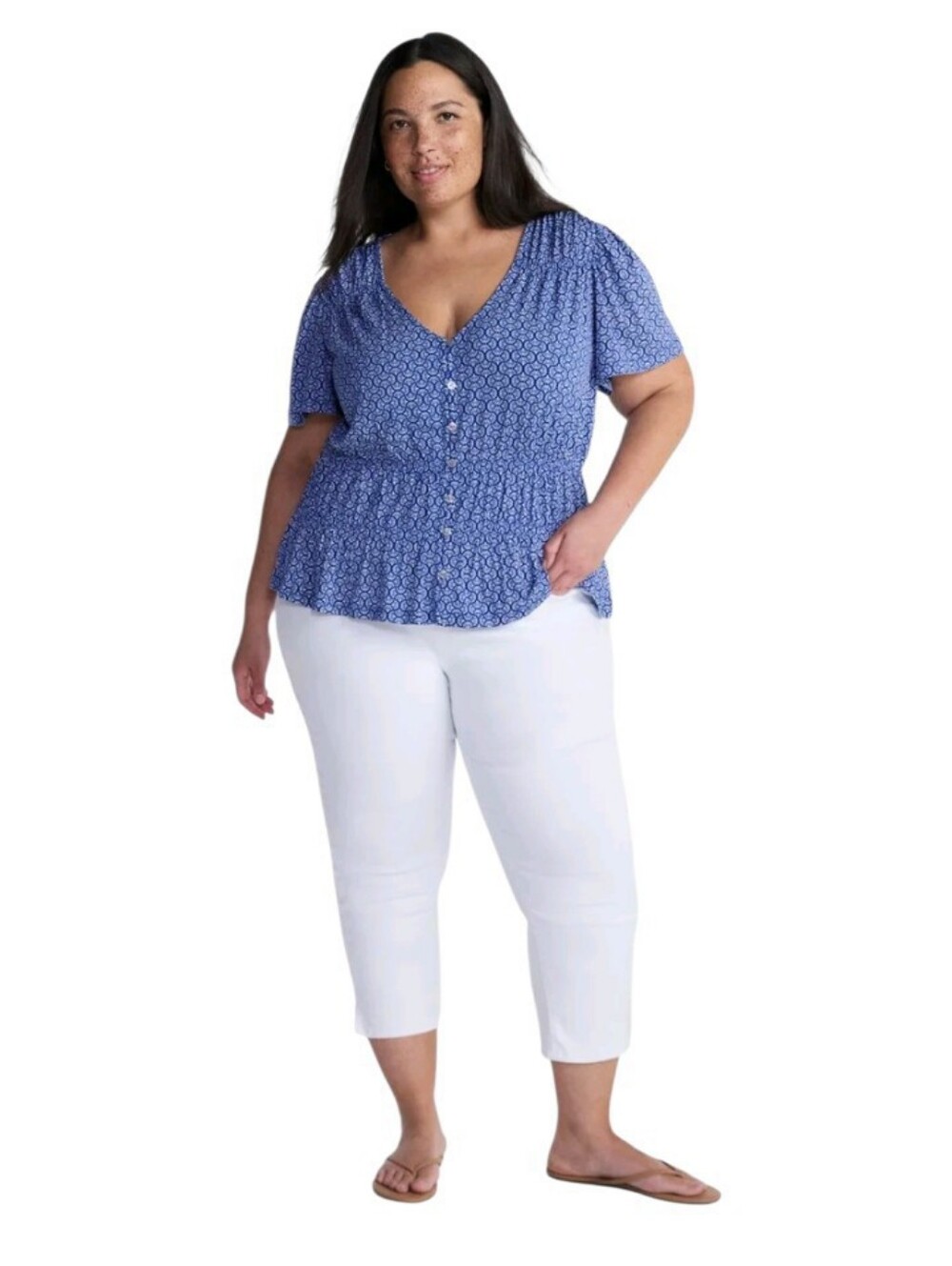 💙WOMEN'S FEMME SMOCKED TOP
